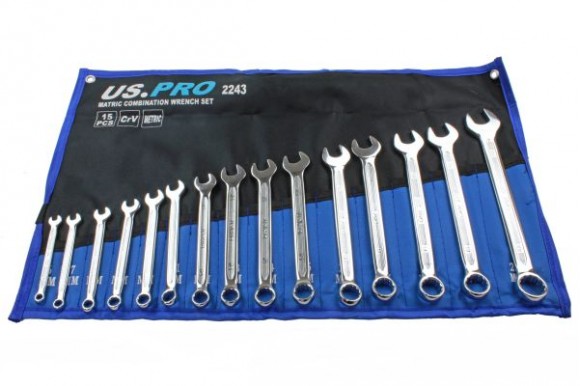 Ring-steeksleutelset 6 - 22 mm 15-delig